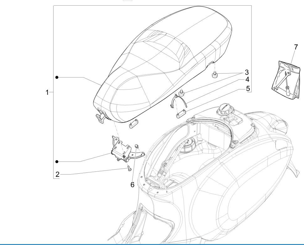 Saddle/Sitting Vespa Primavera 125 4T 3V IE ABS