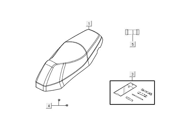 saddle AGILITY 16+ 4T 125 Matte Metallic Silver