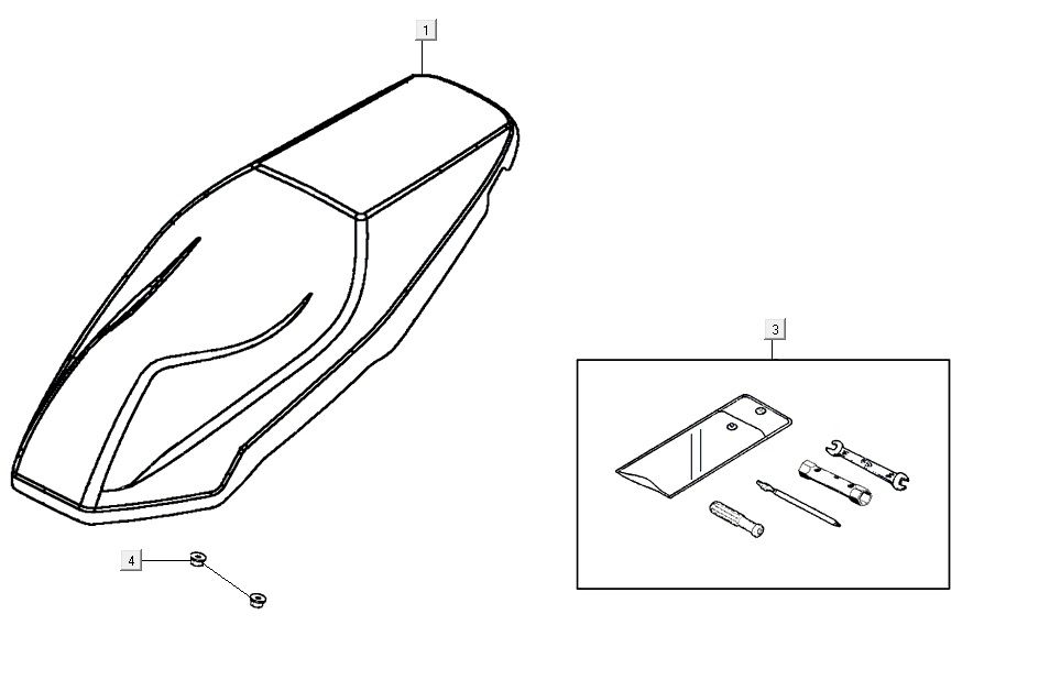 saddle AGILITY 16+ 4T 200i Matte Metallic Light Blue