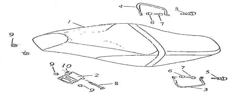 Saddle Santini Firenze 125cc