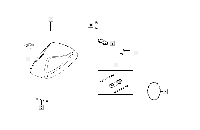 Saddle Kymco Agility Delivery 4-stroke euro4 white