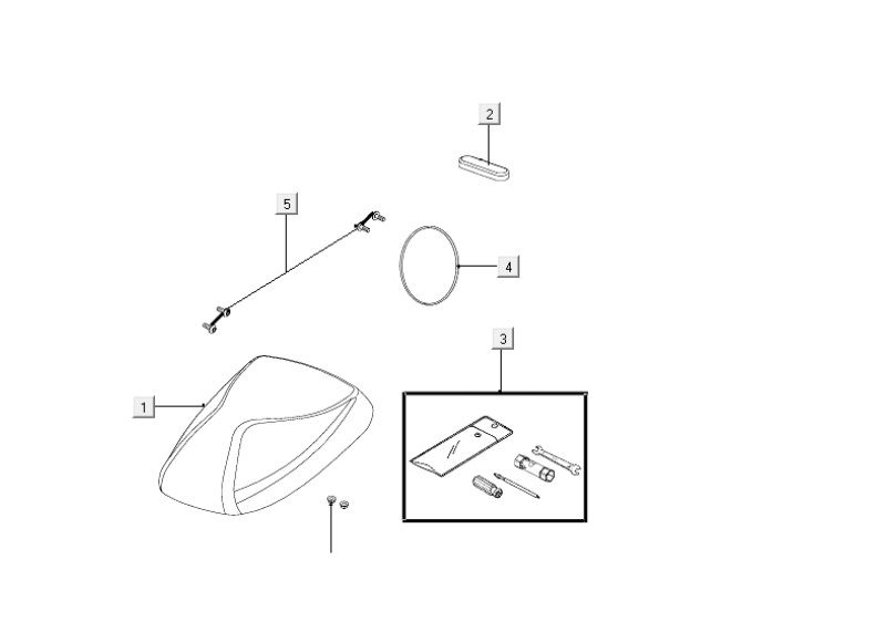 Saddle Kymco Carry 4-stroke injection euro4 gloss black