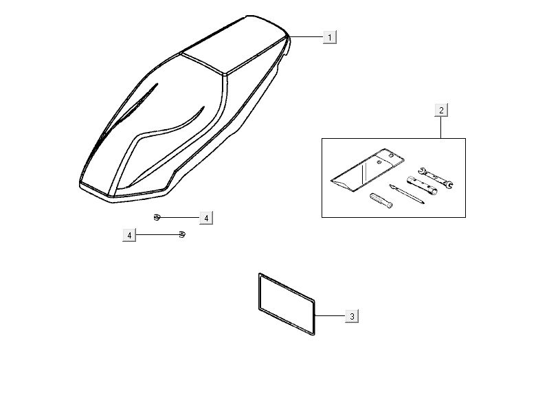 Saddle Kymco City 16' 4-stroke white
