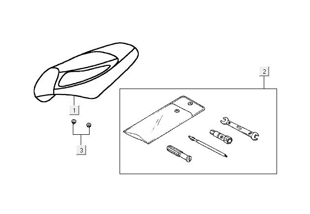 Saddle Kymco Vitality 2t ac blue