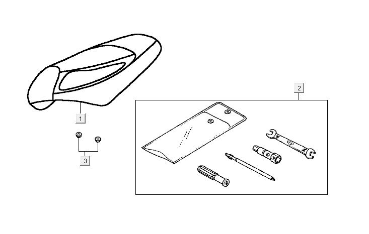 Saddle Kymco Vitality 4t ac diamond-black
