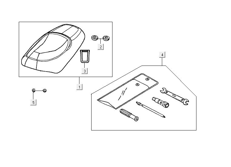 Saddle Kymco Yup 2t ac black gloss