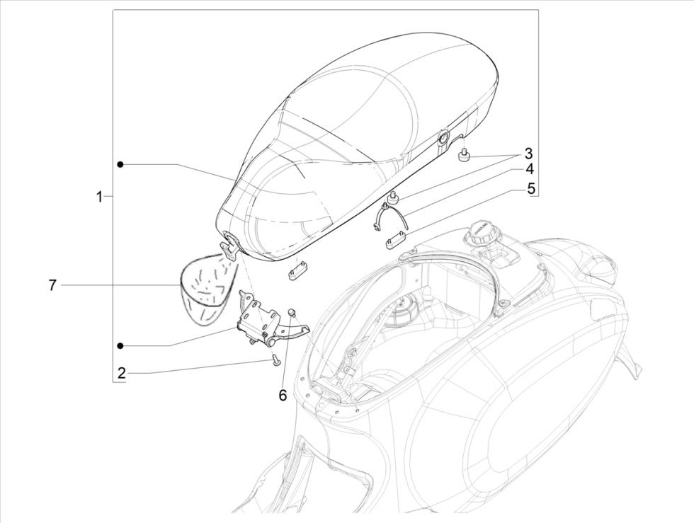 Vespa Primavera 4-stroke 3V saddle (euro5 injection IGET)