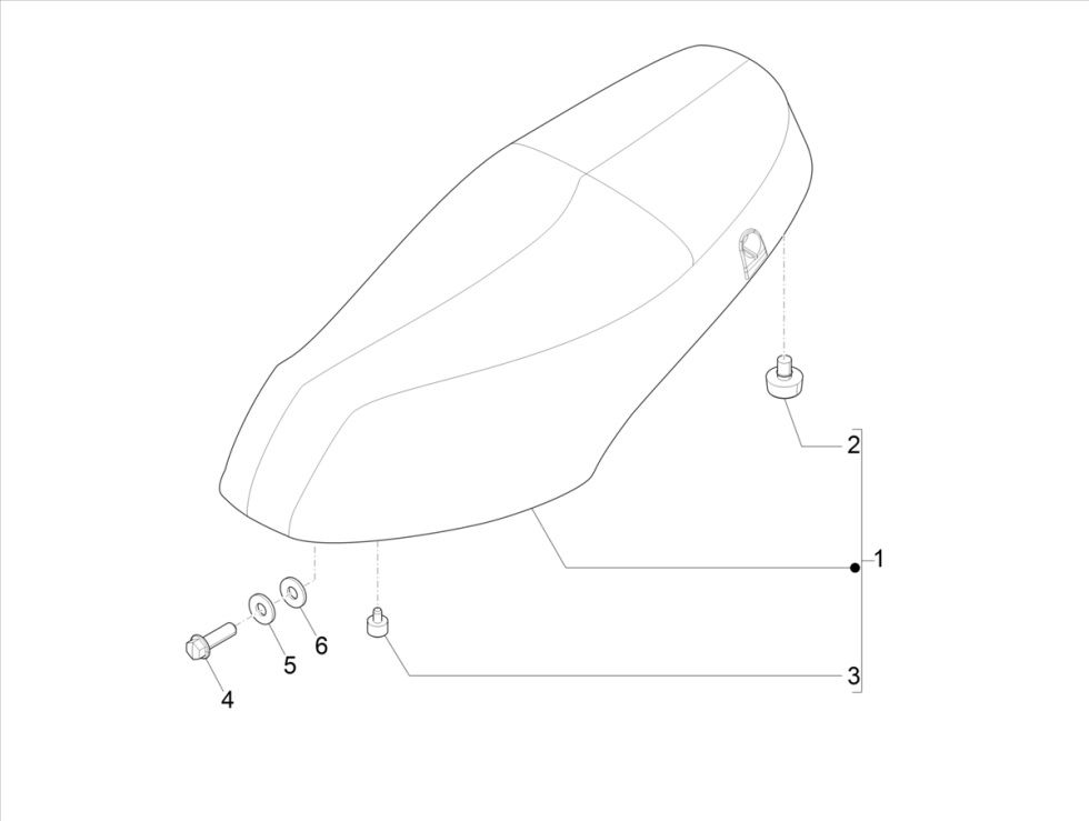 Piaggo Zip 4-stroke saddle (euro5 injection IGET)