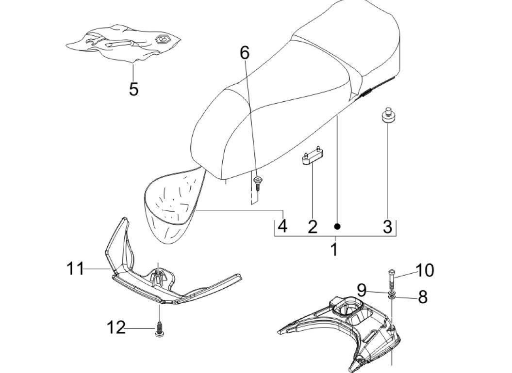 Saddle/Sitting Vespa GTV 250 4T 4V IE