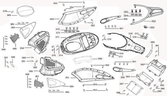 Side Center Caps BTC Legend black