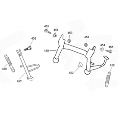 Side Center Stand Iva Venti creme