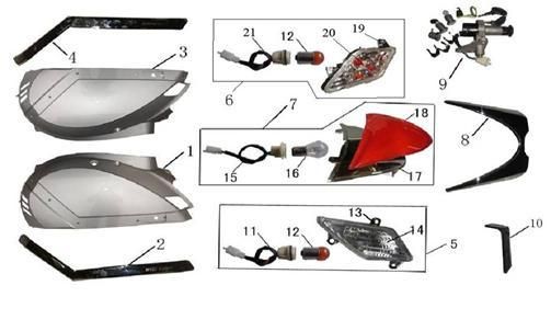 Side cover-Carrier AGM LX anthracite