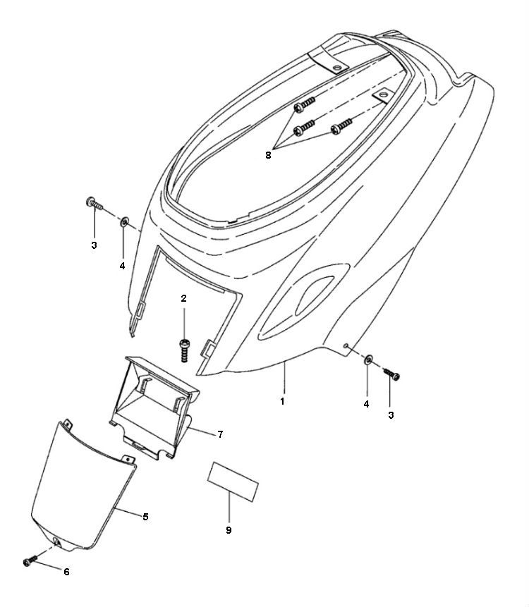 Side Screen Yamaha Bw's 2-Stroke