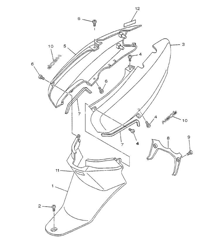Side Screen Yamaha Neo's 2-stroke (2003 to 2008)