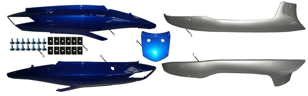 Side Skirt-Back Cover China Touring black