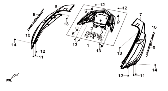 Sym Joymax 125I ABS Silver Plating (S-7S)