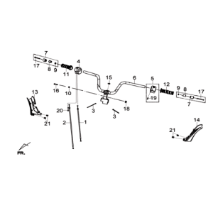 KPL steering/brake levers. L/R Sym Joymax 300I ABS E3 2014-2016