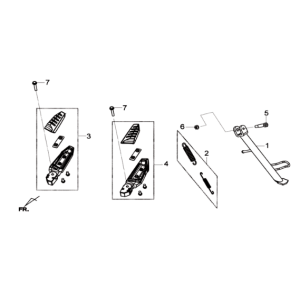 Center stand/side stand Sym Joymax 300I ABS E3 2014-2016