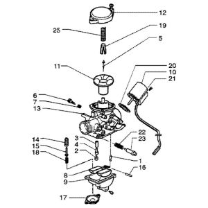 Carburetor Piaggio Liberty 4-stroke up to 2005