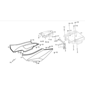 Sym X'PRO 125 Gray (GY7450U) plating