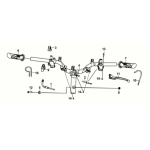 Cable - switch - handle supply Sym X-Pro 50 E5