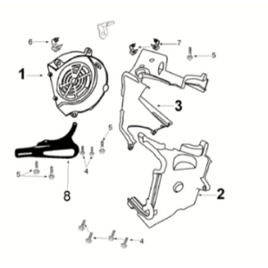 Engine cover Peugeot Tweet 125 Z PRO 2021-2022