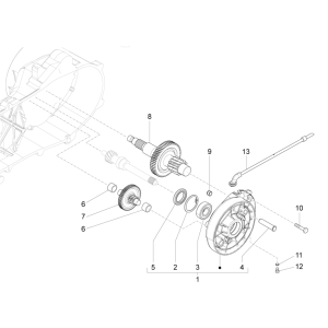 Transmission Vespa Sprint 4-stroke 3-valve (euro4 injection IGET)