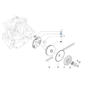 Variator Vespa S 2-stroke
