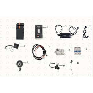 Wire harness assy/battery/charger Yadea T9L