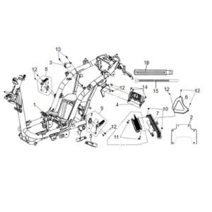 Sym E-Fiddle frame body
