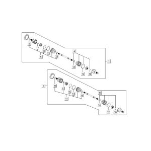 Drive shaft Kymco MXU 400
