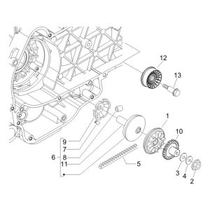 Drive Pulley Gilera Runner 200cc VXR 4-stroke 2006
