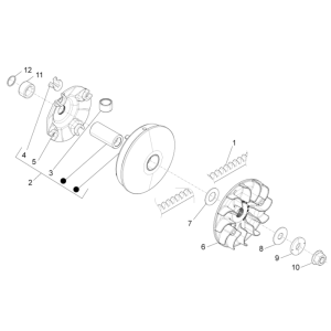 Drive pulley Piaggio Beverly 350 E3 Sport Touring 2013-2014