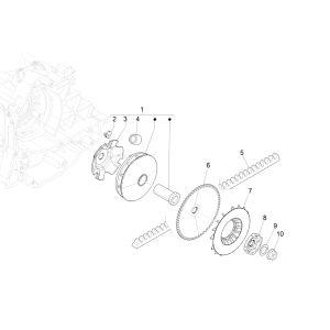 Drive pulley Piaggio Liberty 50 4-stroke (IGET Euro 4)