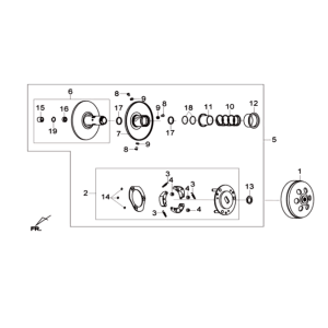 Sym Joymax 125I ABS drive pulley