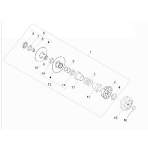 Clutch Vespa Sprint 2-stroke