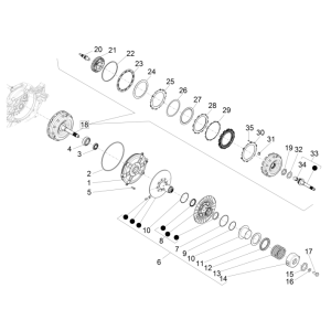 Powered pulley Piaggio Beverly 350 E3 Sport Touring 2013-2014