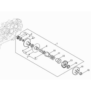 Piaggio Typhoon 50 2-stroke Euro 3 2011 clutch