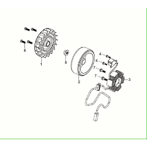 Ignition - Stator - Flywheel Sym Fiddle ll Euro 5