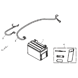 Battery - Sym Allo (WH871) champagne tool set