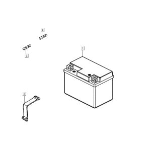 battery AGILITY 16+ 4T 200i Matte Metallic Silver