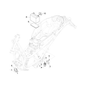 Piaggio Beverly 300 IE ABS E4 battery 2016 - 2020 (EMEA)