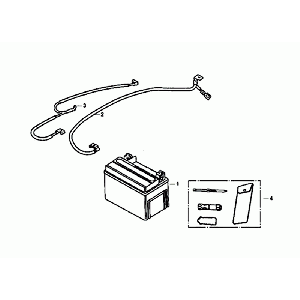 Battery/Tool Set Sym Orbit III Black