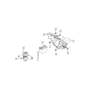 Battery Kymco Activ 4-stroke red-black