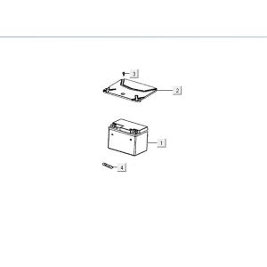 Battery Kymco Agility FR 12" 4-stroke euro4 white