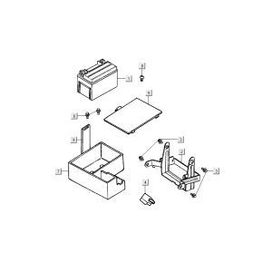 battery Kymco Dink LC 2-stroke silver