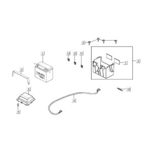 Battery Kymco Xciting 400i Pearly Black