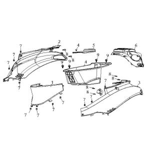 Rear Center Caps AGM Fashion white