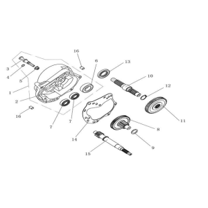 Rear axle AGM Ape50 white