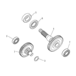 Rear axle China Venom white